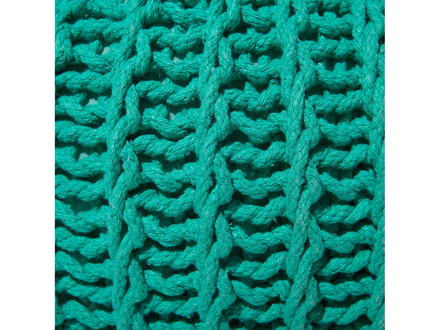 Pufe CONRAD Algodão Verde esmeralda 50 cm 50 cm 35 cm