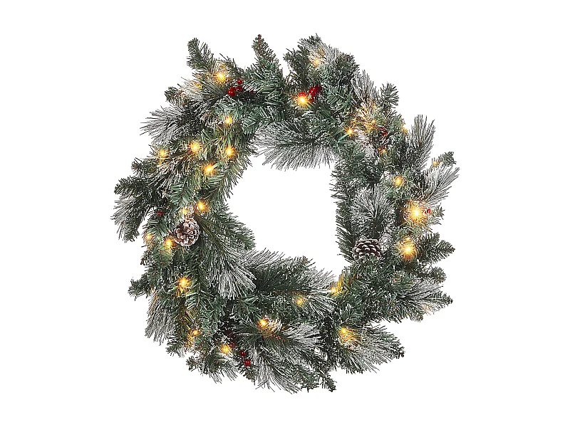 Couronne de Noël LED WAPTA Vert 40 cm