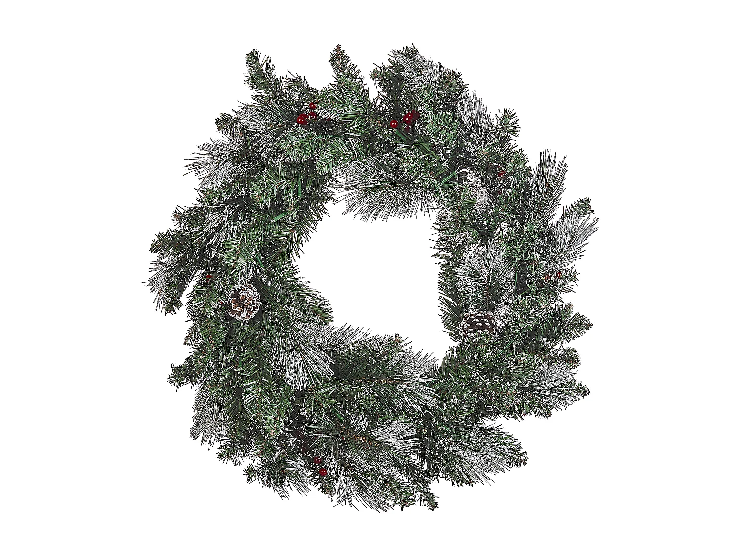 Grinalda decorativa verde com iluminação LED ⌀ 40 cm WAPTA