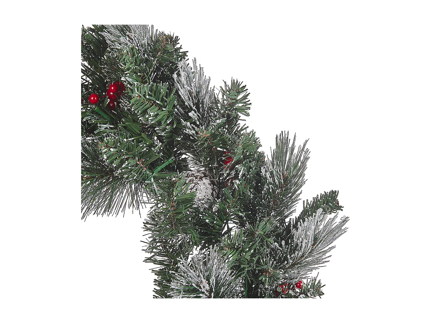 Grinalda decorativa verde com iluminação LED ⌀ 40 cm WAPTA