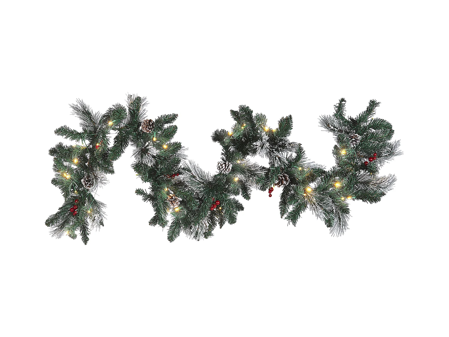 Guirlande de Noël LED WAPTA 180 cm Vert