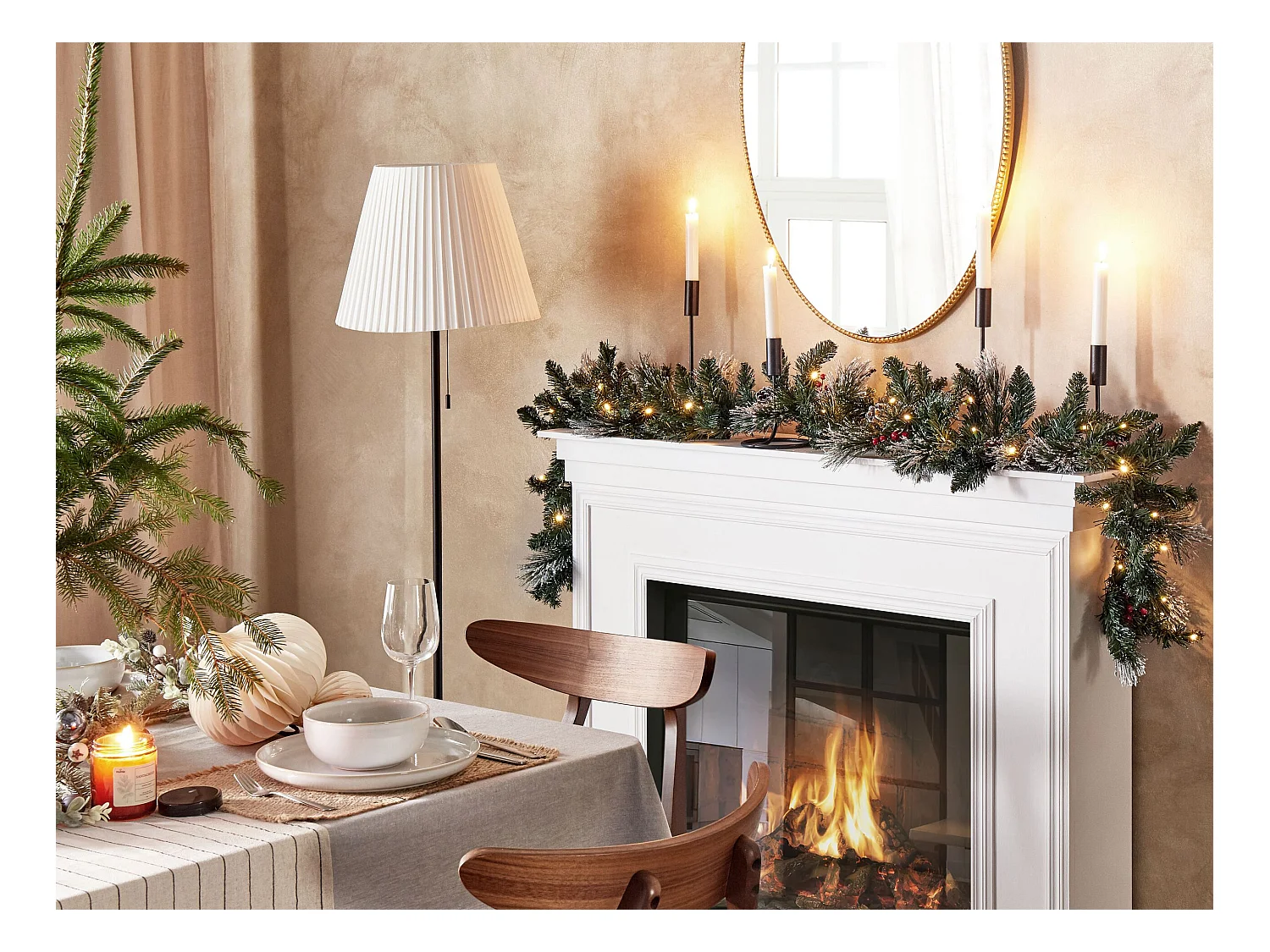 Guirlande de Noël LED WAPTA 180 cm Vert