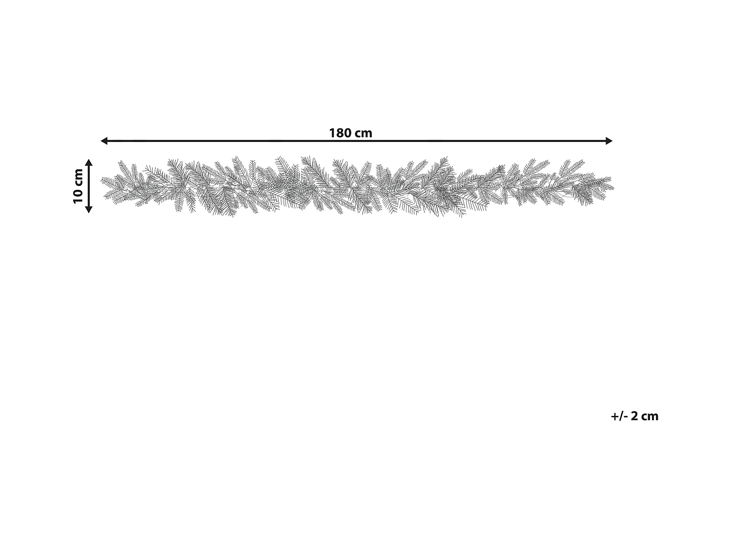 Guirlande de Noël LED WAPTA 180 cm Vert