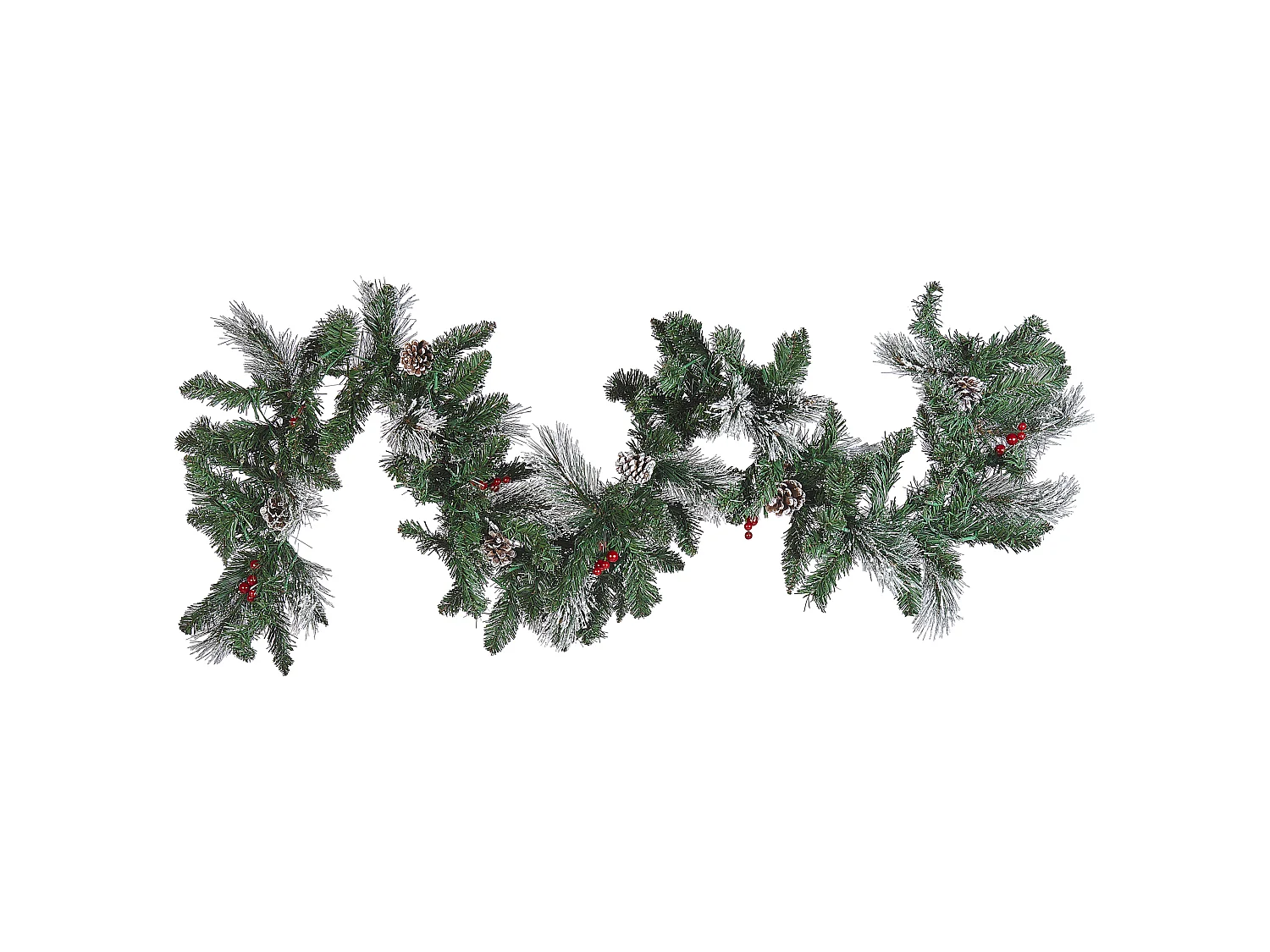 Guirlande de Noël LED 180 cm vert WAPTA
