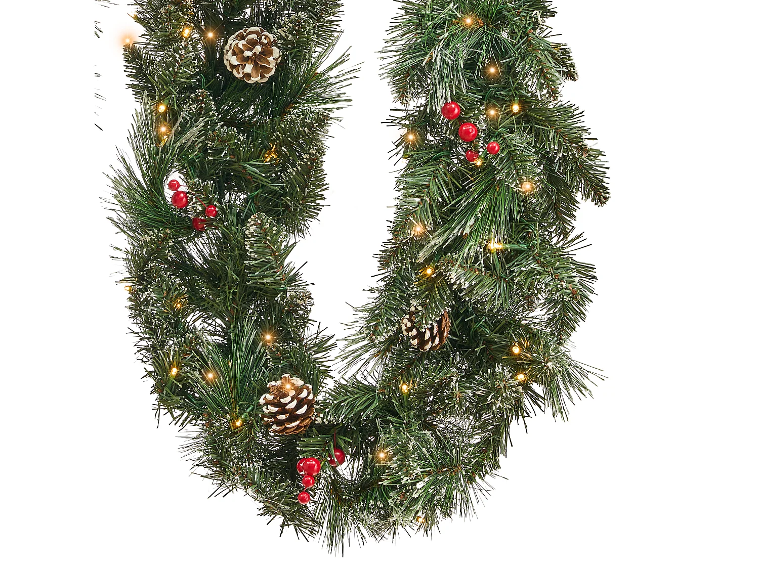 Julgirlang LED WAPTA 180 cm Grön