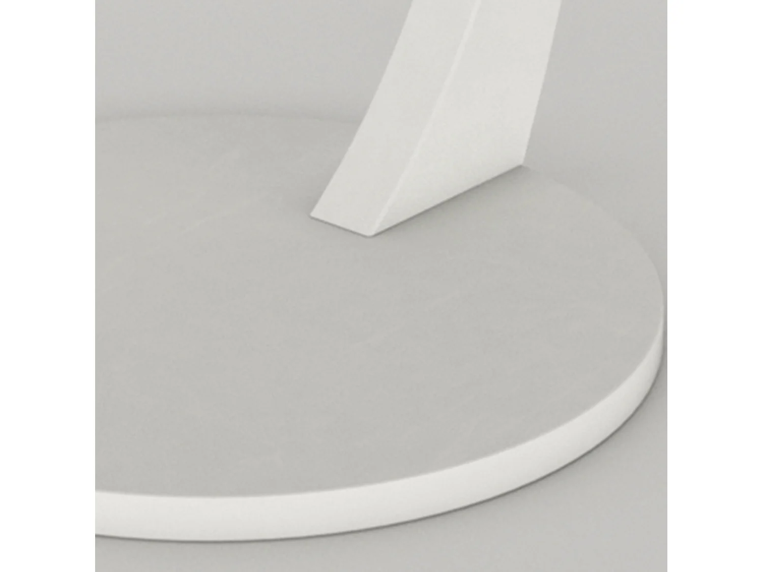 Table d'appoint Holeby ronde blanc [en.casa]