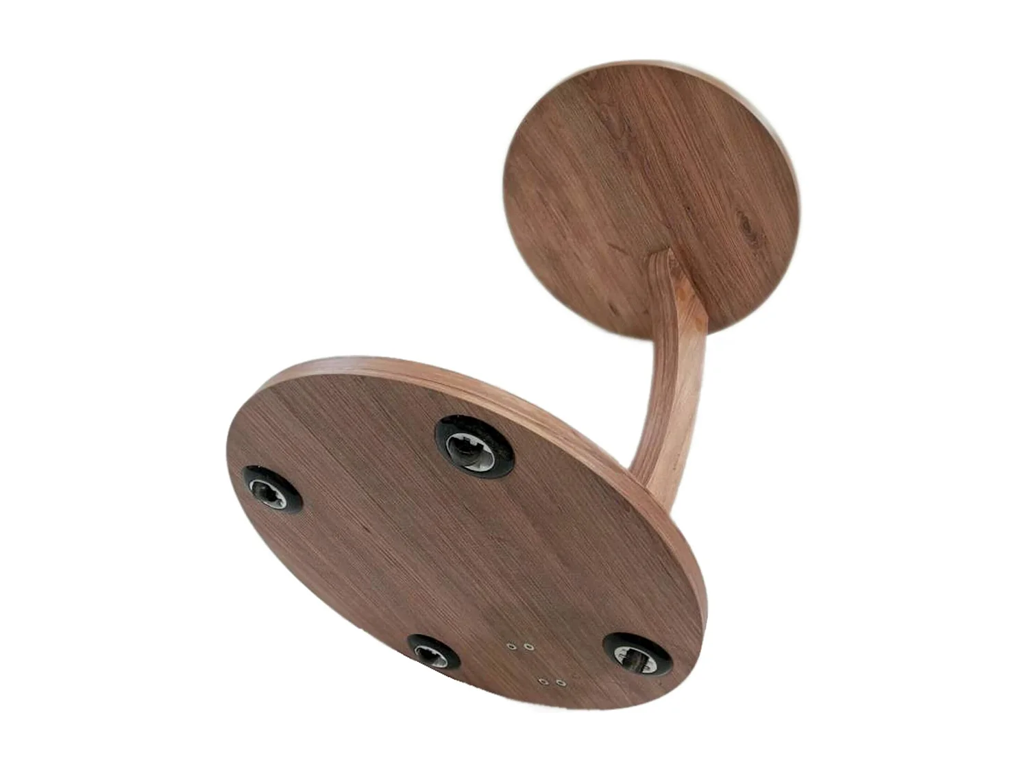 Table d'appoint Holeby ronde effet bois [en.casa]