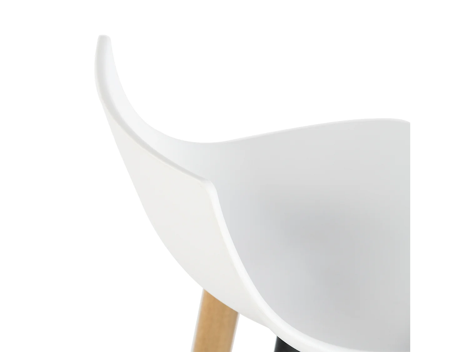 Set di 2 sgabelli da bar moderni bianchi e di design in stile scandinavo DELIE WH LMKZ