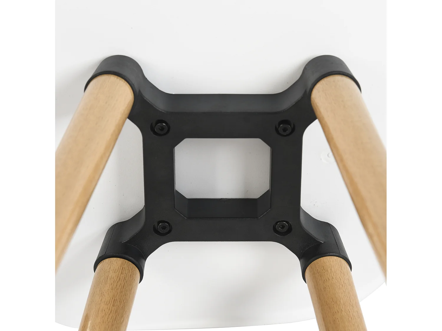 Set di 2 sgabelli da bar moderni bianchi e di design in stile scandinavo DELIE WH LMKZ