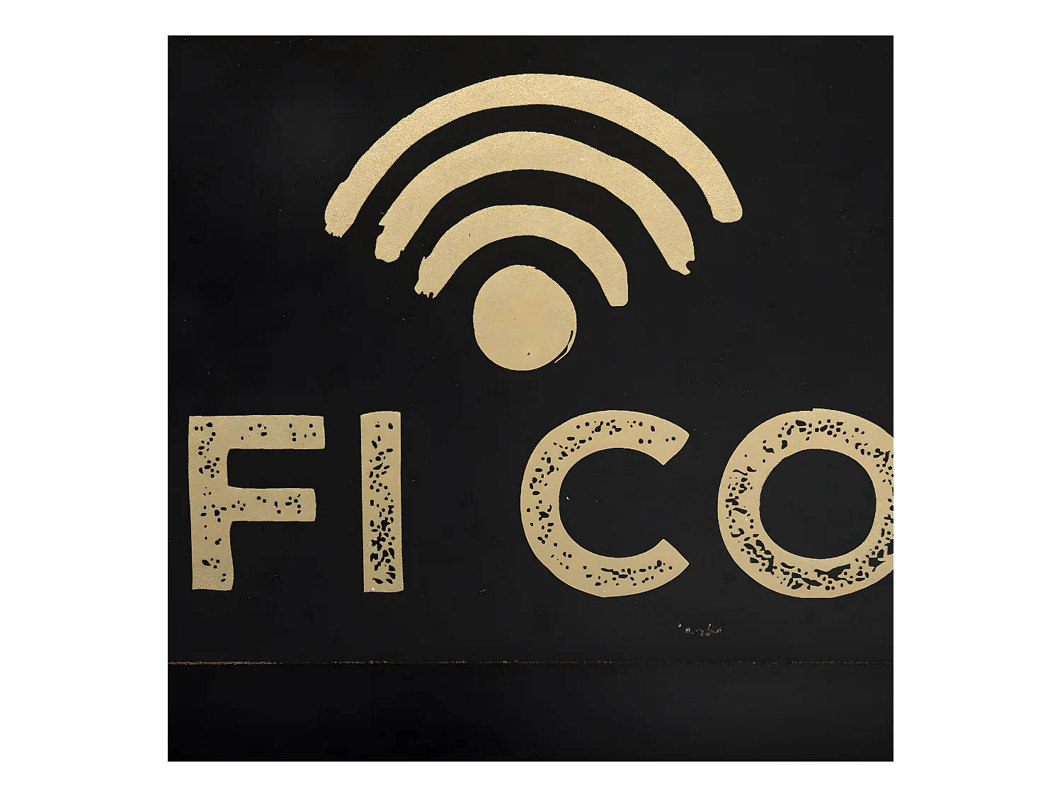 Plaque Mémo pour WIFI CODE 35 x 22 cm