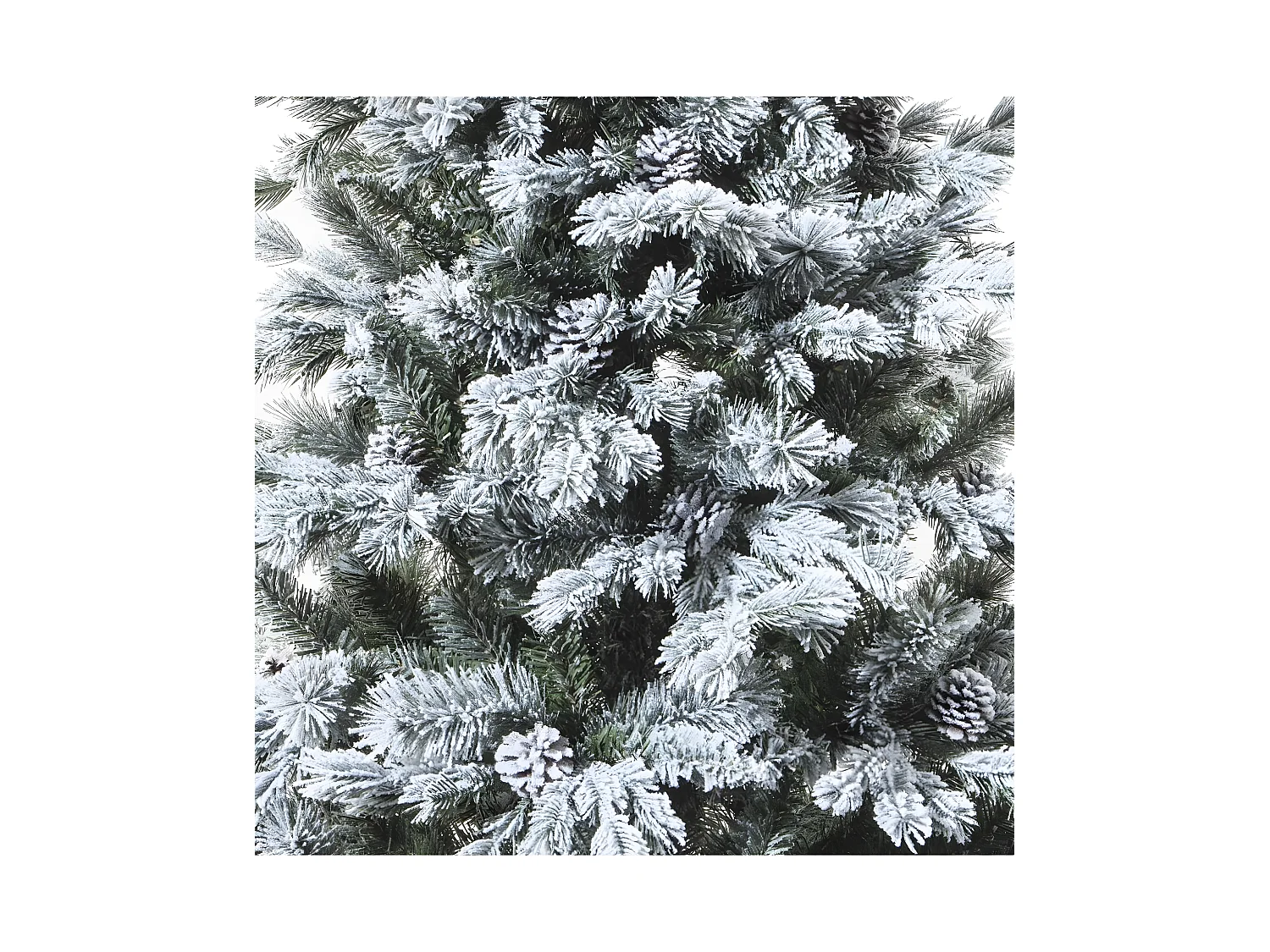 Sapin de Noël artificiel  Vert floqué enneigé qualité premium H 180 cm