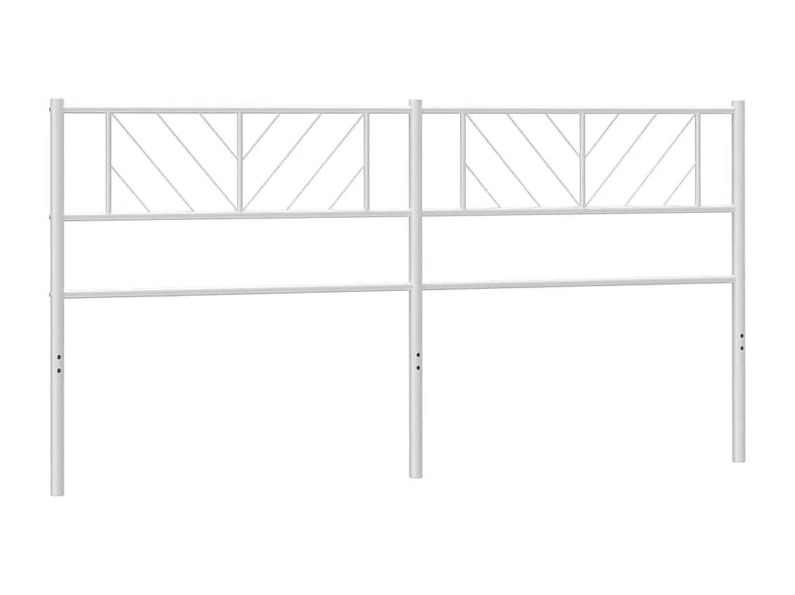 Mueble cabecero | Cabezal de cama | Cabecero de metal blanco 193 cm