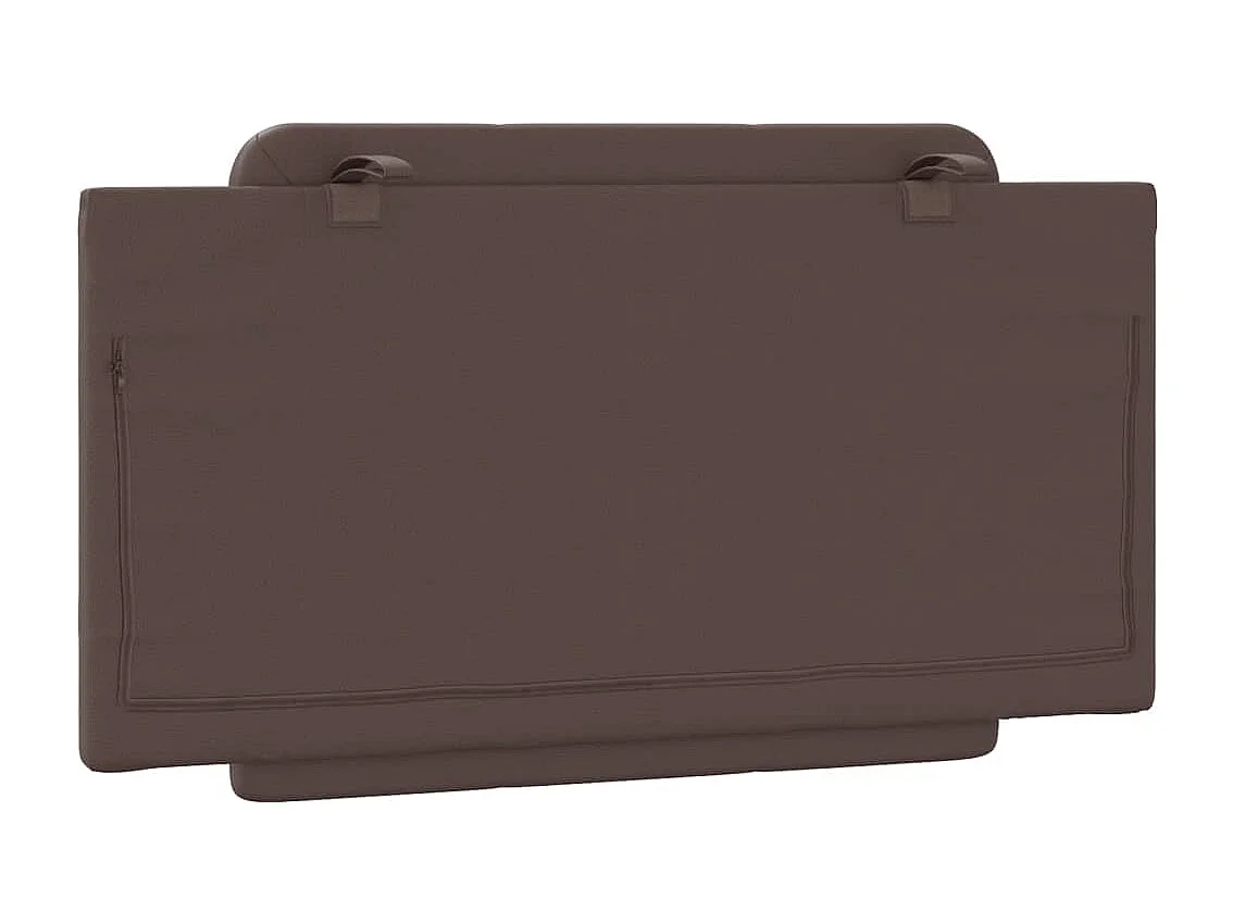 Cabecero de Cama | Cabezal de cama | Mueble de cabecero acolchado Zadar cuero sintético marrón 100 cm