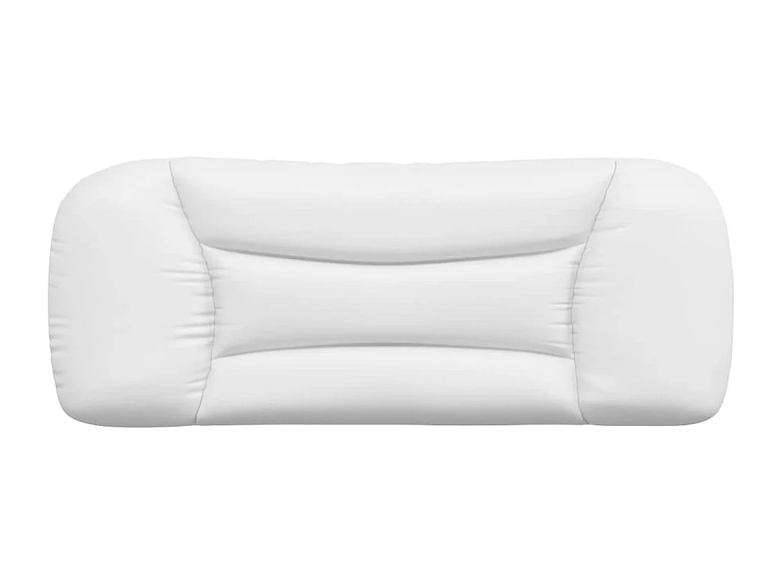 Tête de lit | Coussin de tête de lit | Tête de lit décoratif blanc 100 cm similicuir