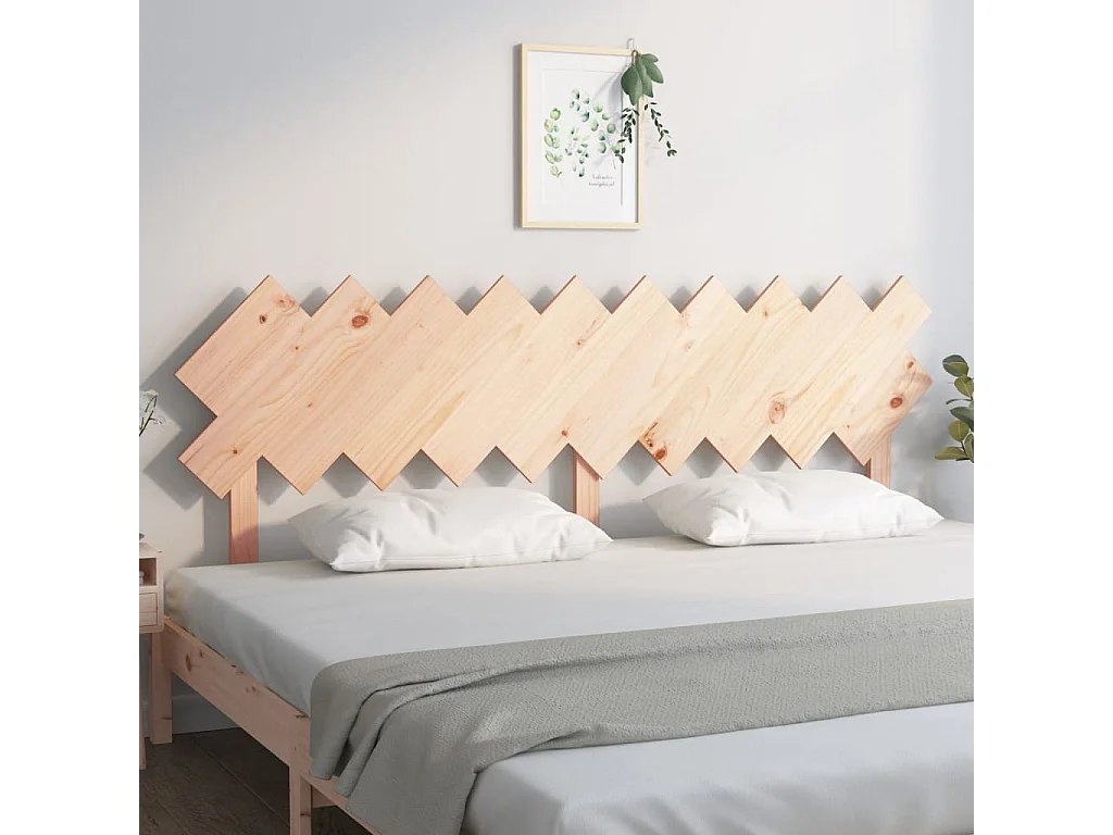 Tête de Lit | Panneau de tête pour lit Moderne 196x3x80,5 cm Bois massif de pin