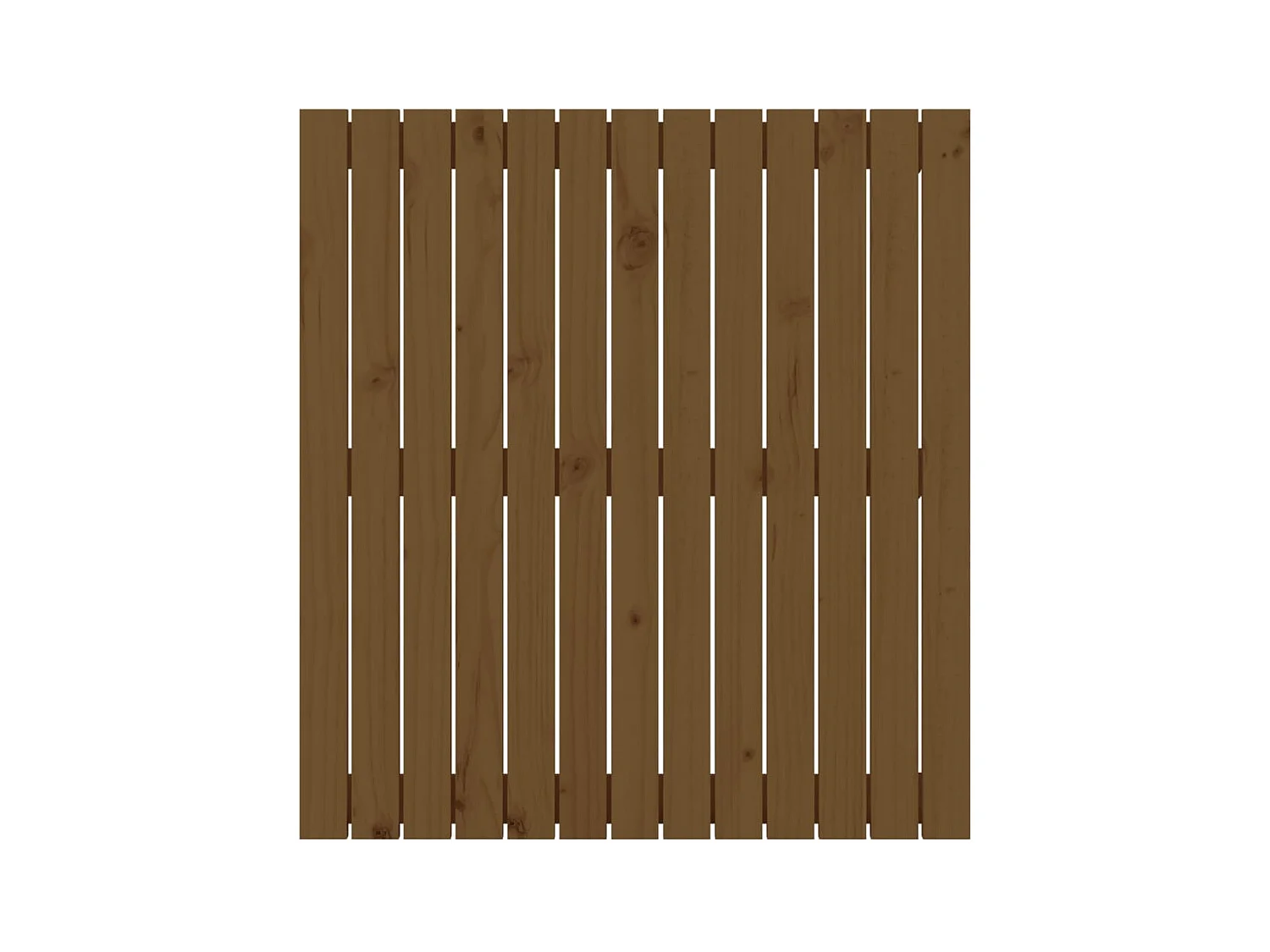 Cabecero cama | Cabezal de cama | Mueble de cabecero pared madera maciza pino marrón miel 82,5x3x90 cm