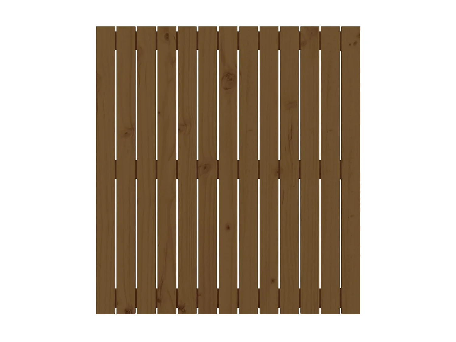 Tête de lit murale | Panneau de tête pour lit Moderne  Marron miel 82,5x3x90 cm Bois massif de pin