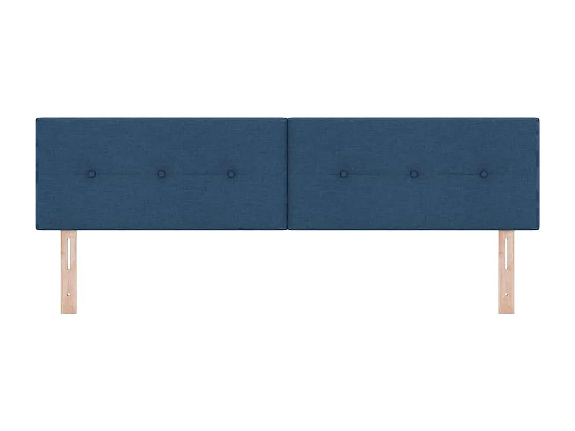 Cabecero | Cabezal de Cama | Mueble cabecero con cabecera Manual Azul 180 cm tela