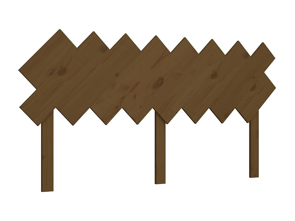 Tête de Lit | Panneau de tête pour lit Moderne Marron miel 159,5x3x80,5 cm Bois massif de pin