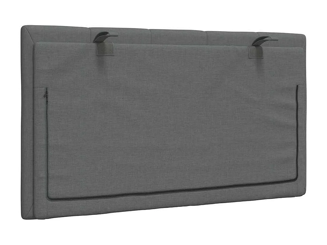Cabecero de Cama | Cabezal de cama | Mueble de cabecero acolchado Hanko tela gris oscuro 80 cm