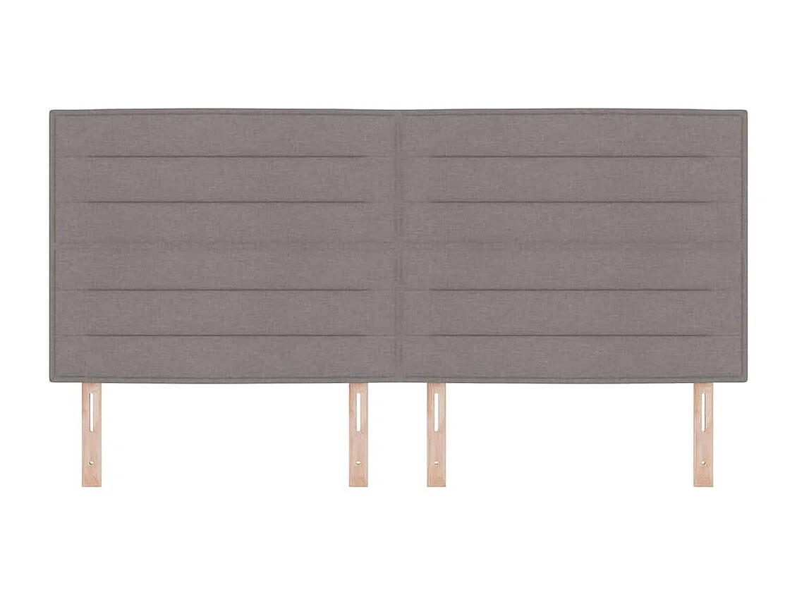 Cabecero Otro con cabecera | Cabezal de cama Taupé 200 cm tela