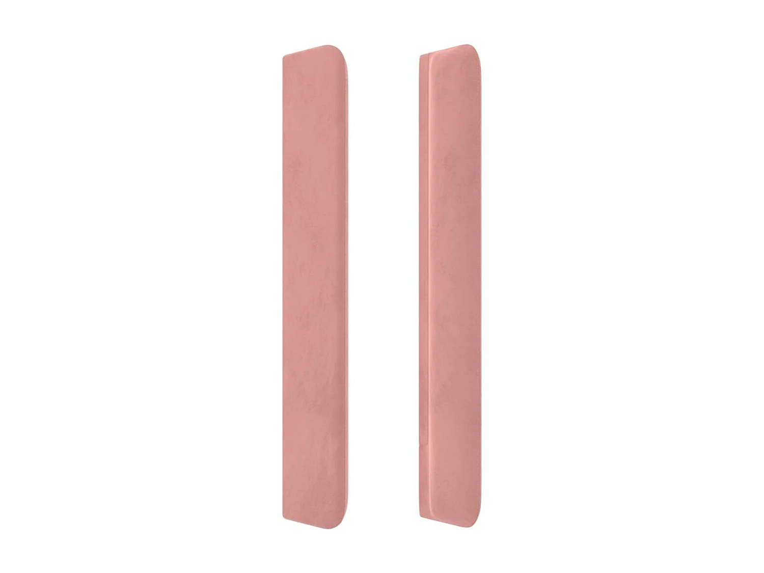 Hoofdbord | Hoofdeinde LED 163x16x118/128 cm fluweel roze