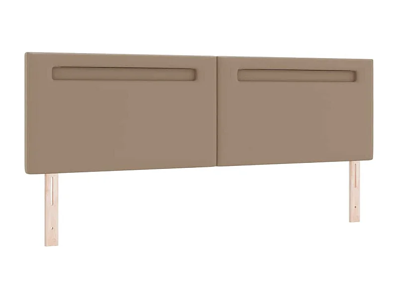 Cabecero | Cabezal de Cama | Mueble cabecero con luces de tiras LED Manual Capuchino 180 cm PVC