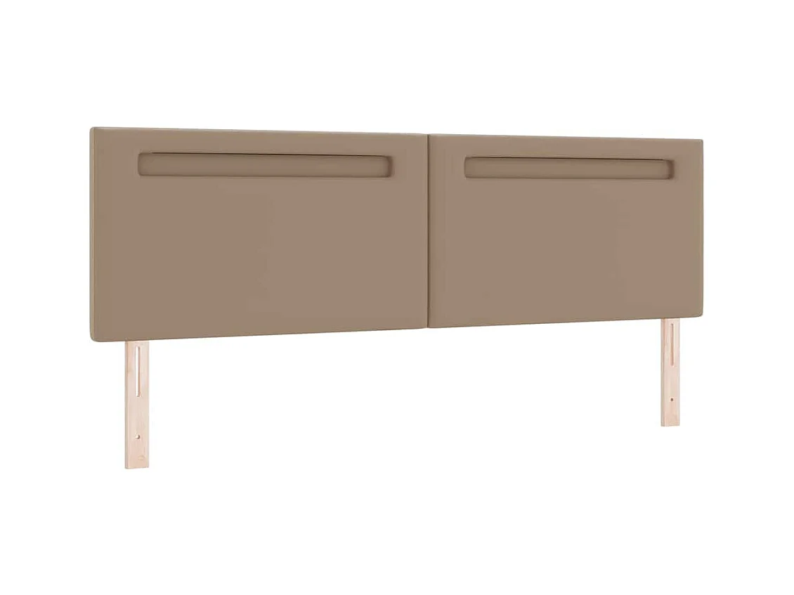 Cabecero | Cabezal de Cama | Mueble cabecero con luces de tiras LED Manual Capuchino 180 cm PVC