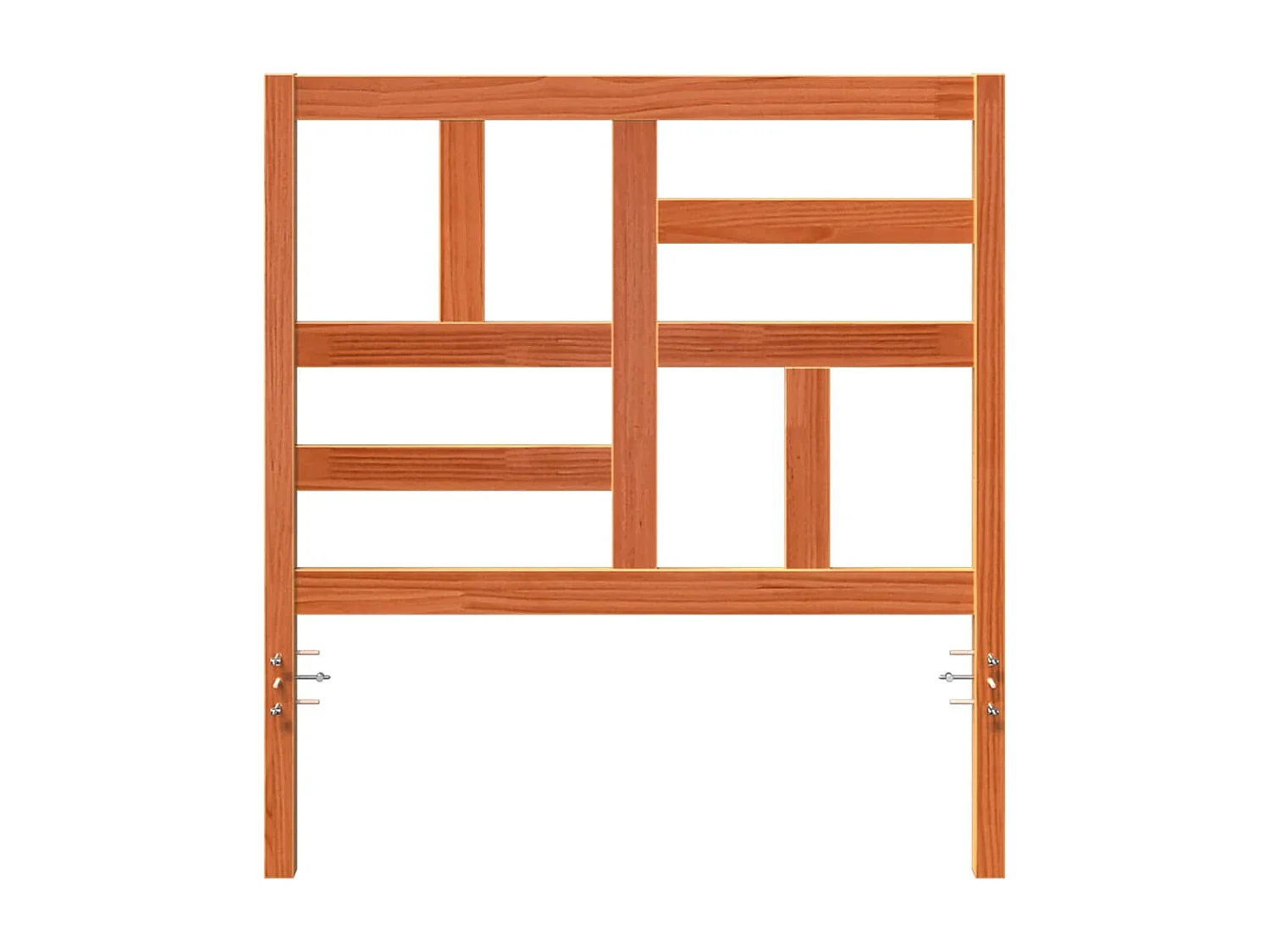 Tête de Lit | Panneau de tête pour lit Moderne Marron cire 105.5 x 4 x 104 cm Bois massif en pin