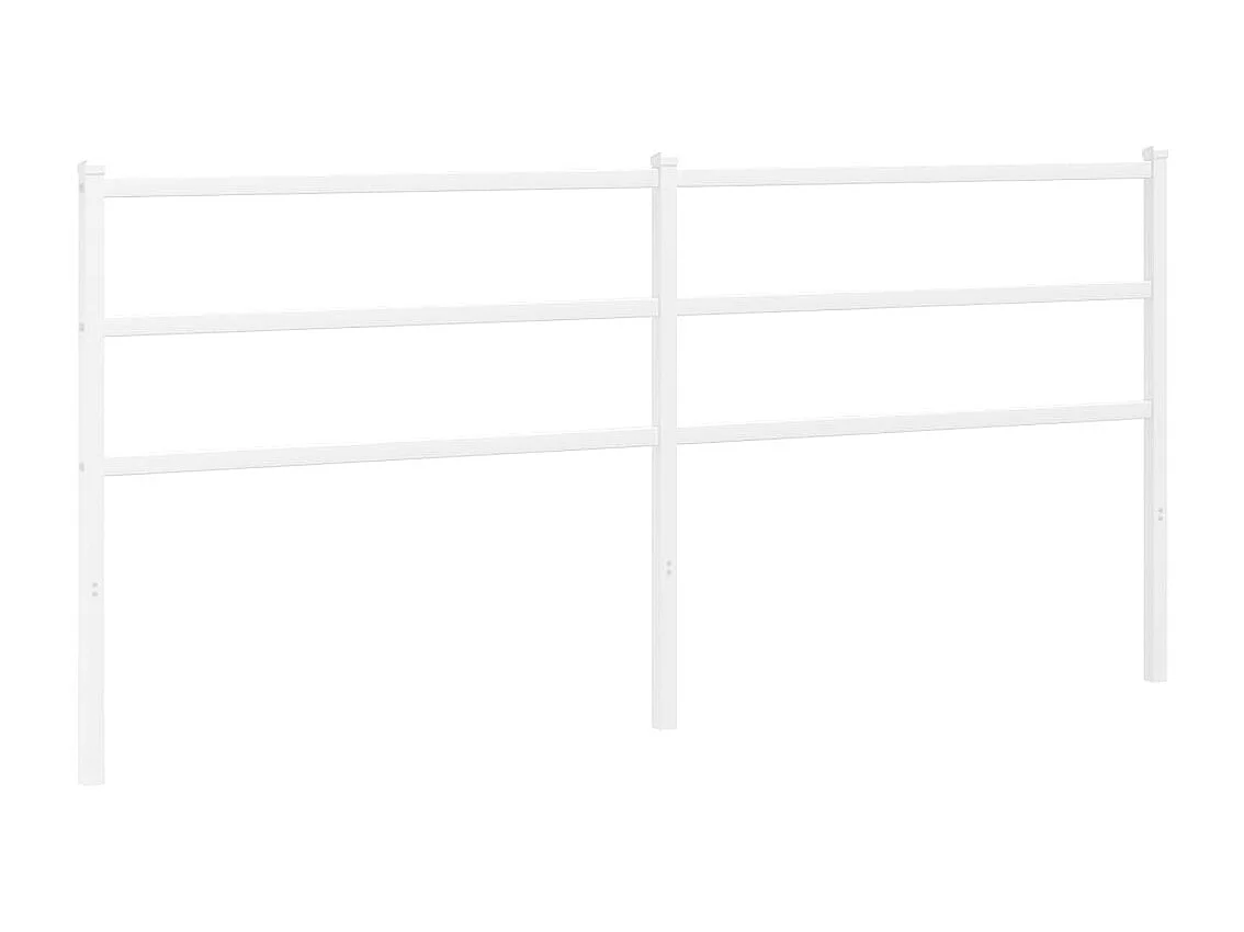 Mueble cabecero | Cabezal de cama | Cabecero de metal blanco 200 cm