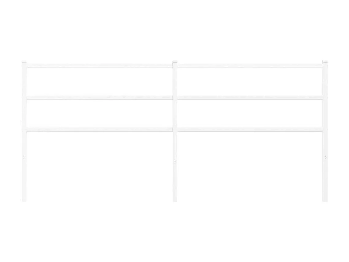 Mueble cabecero | Cabezal de cama | Cabecero de metal blanco 200 cm