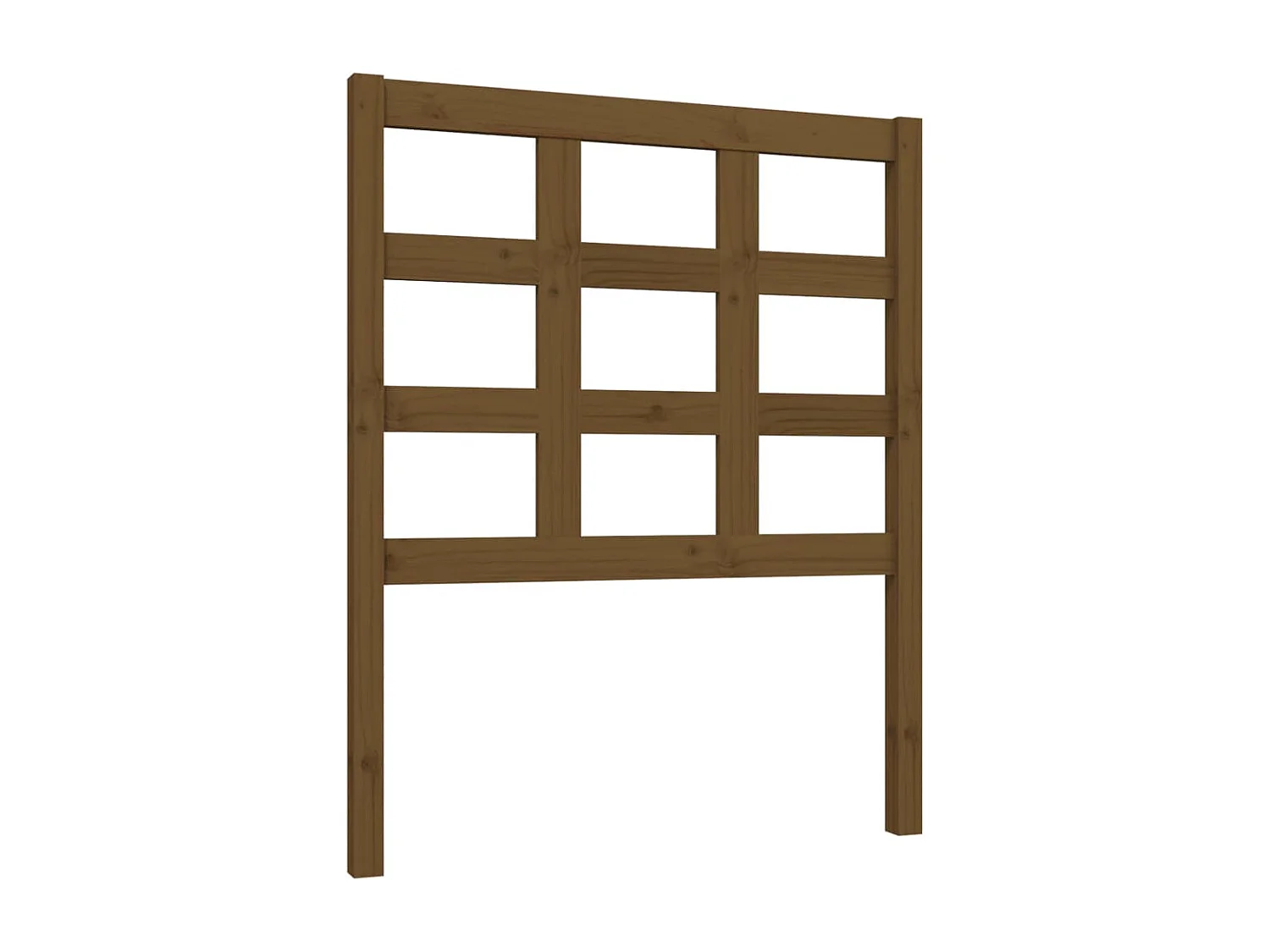 Cabecero de Cama | Cabezal de cama | Mueble de cabecero madera maciza pino marrón miel 80,5x4x100 cm