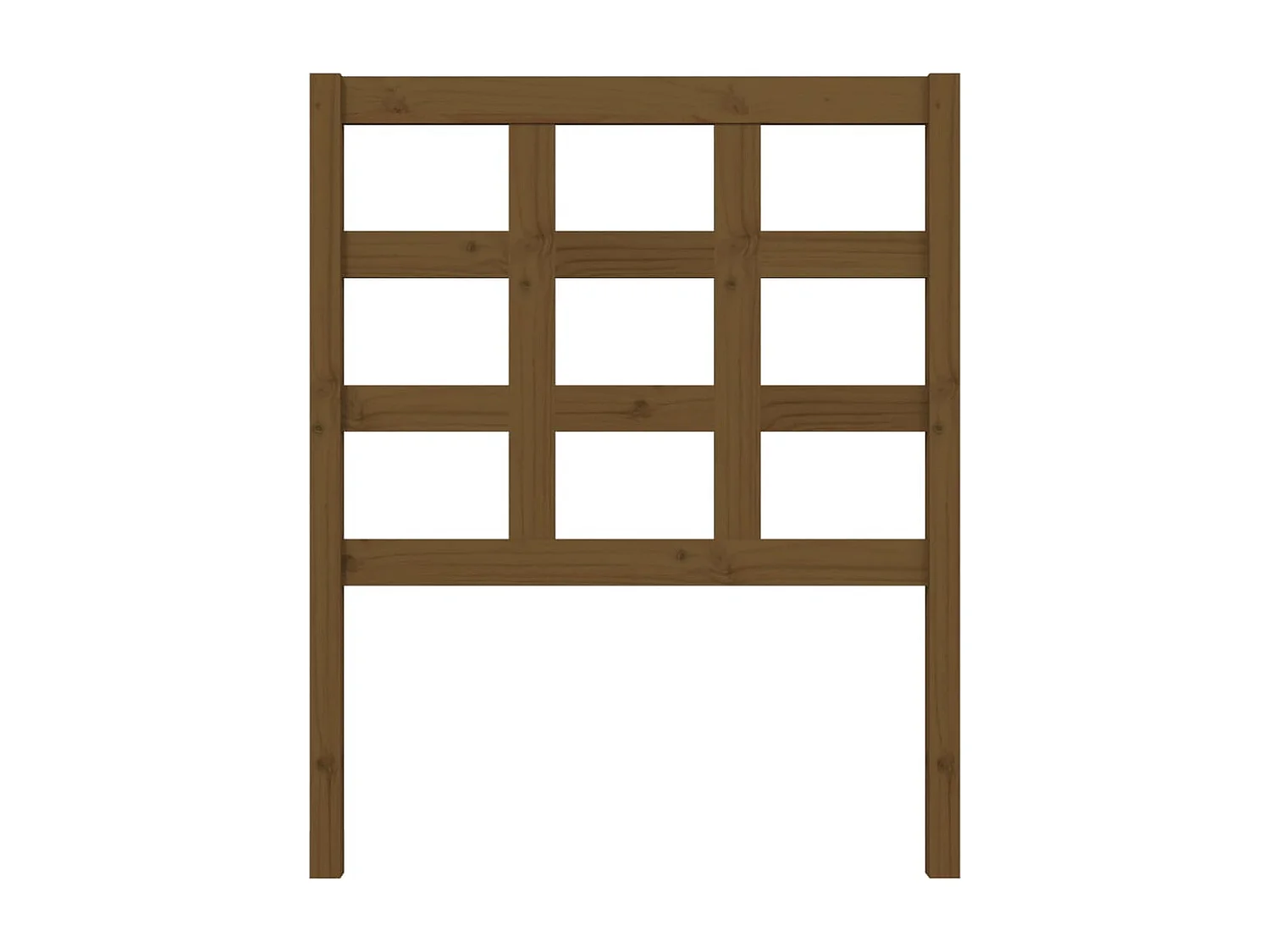 Cabecero de Cama | Cabezal de cama | Mueble de cabecero madera maciza pino marrón miel 80,5x4x100 cm