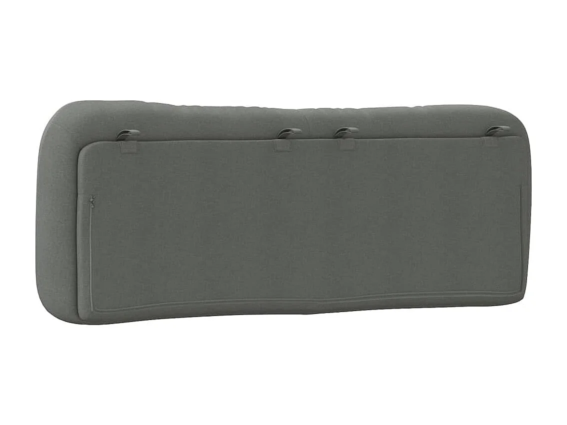 Tête de lit | Coussin de tête de lit | Tête de lit décoratif gris foncé 140 cm tissu