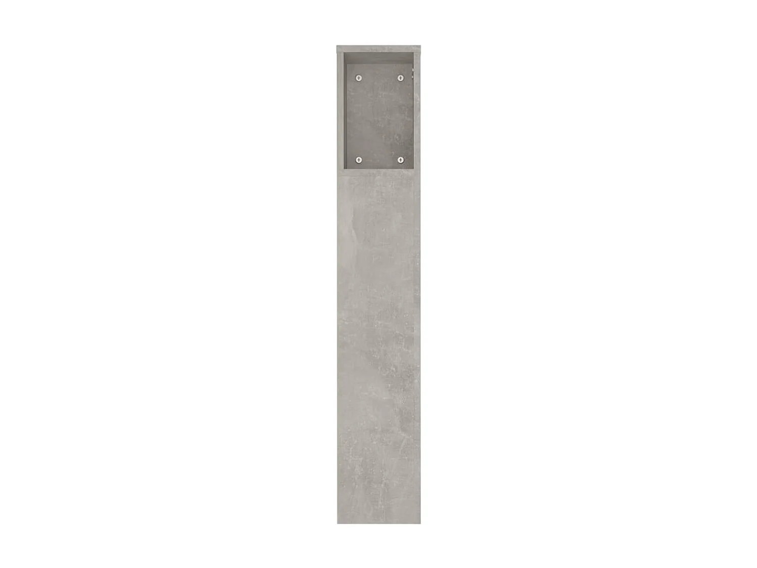 Tête de Lit avec rangement | Armoire de tête de lit Gris béton 180x18,5x104,5 cm