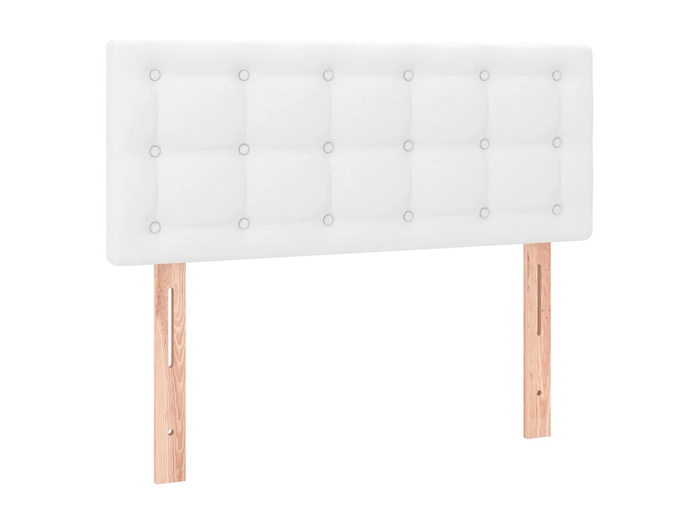 Hoofdbord | Hoofdeinde LED 80x5x78/88 cm kunstleer wit