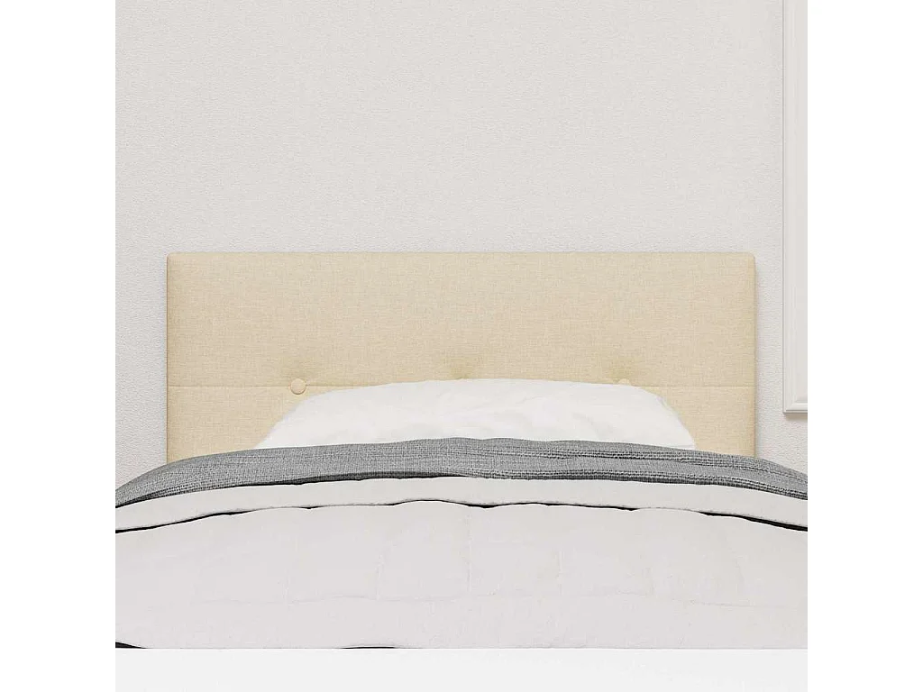 Tête de Lit | Panneau de tête pour lit Moderne avec Tête de Lit | Panneau de tête pour lit Moderne Crème 90 cm tissu