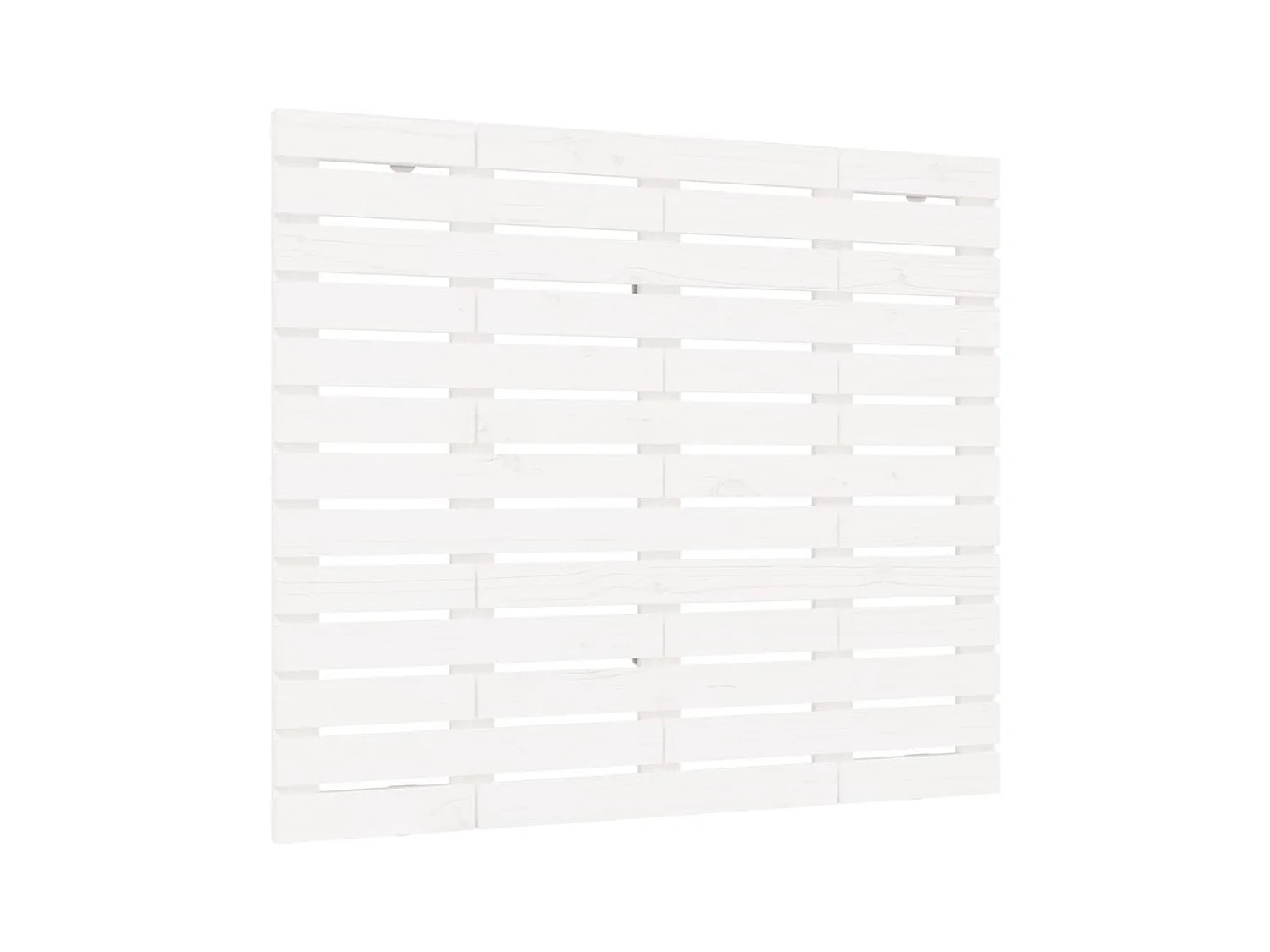 Cabecero cama | Cabezal de cama | Mueble de cabecero de pared madera maciza pino blanco 141x3x91,5 cm