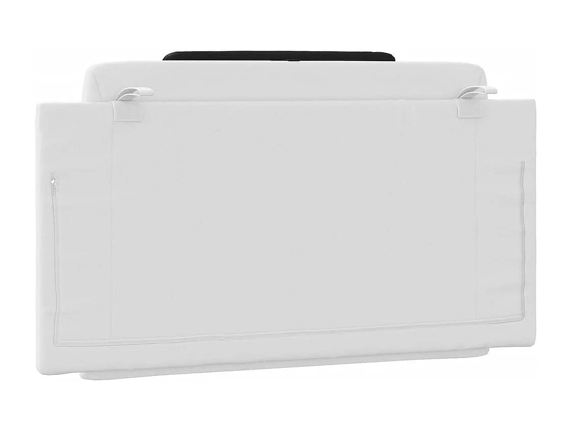 Tête de lit | Coussin de tête de lit | Tête de lit décoratif noir et blanc 100 cm similicuir