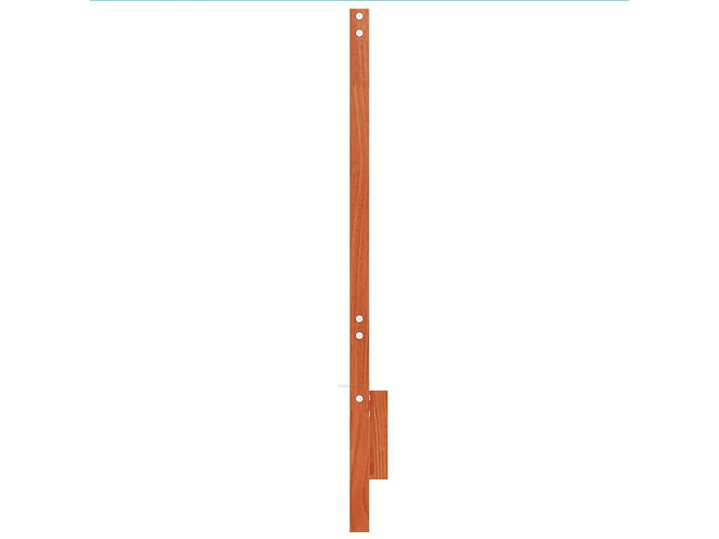 Tête de Lit | Panneau de tête pour lit Moderne cire marron 135 cm bois massif de pin