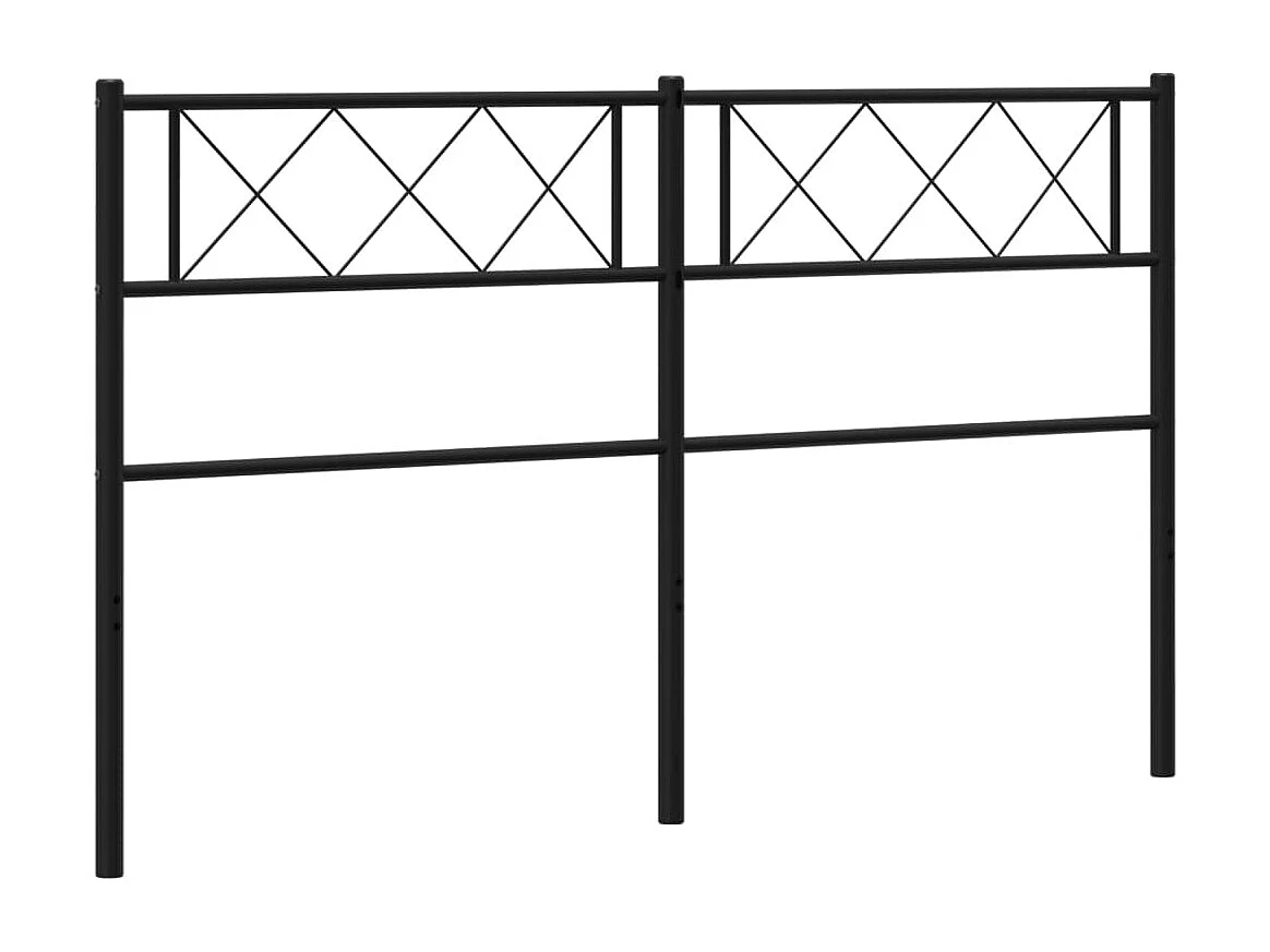 Mueble cabecero | Cabezal de cama | Cabecero de metal negro 140 cm