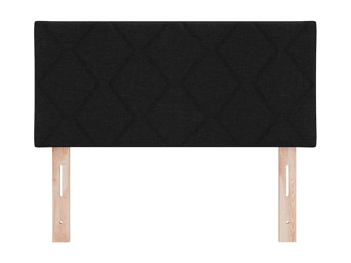 Mueble cabecero | Cabezal de cama | Cabecero de Tela Geométrico con cabecera Negro 100 cm tela