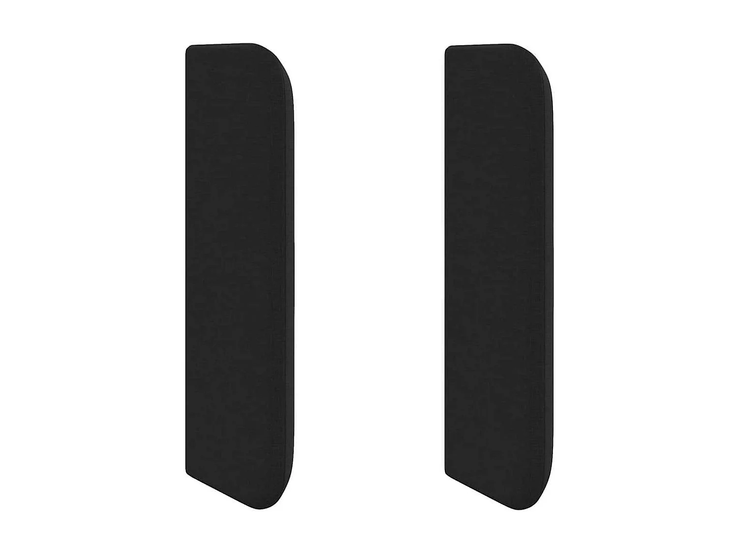 Cabecero | Cabezal de Cama | Mueble cabecero con cabecera Ajustable Negro 40.5 x 4 x 40.5 cm tela