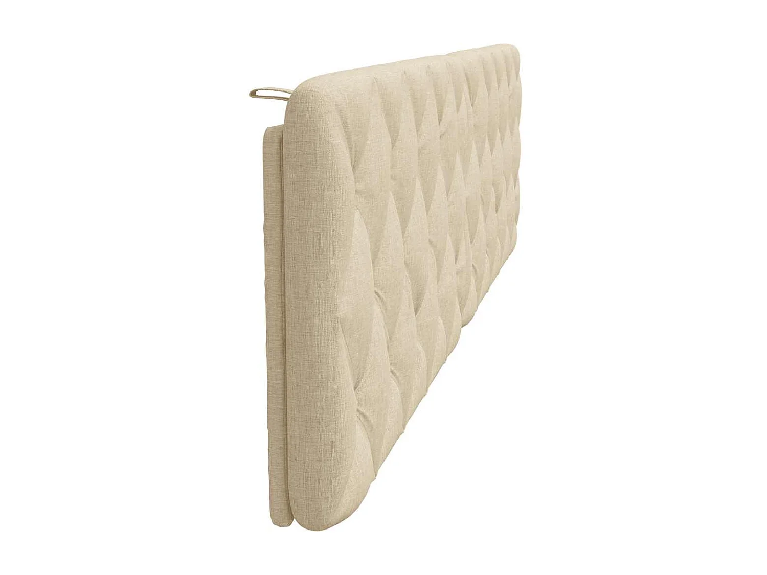 Cabecero de Cama | Cabezal de cama | Mueble de cabecero acolchado tela crema 200 cm