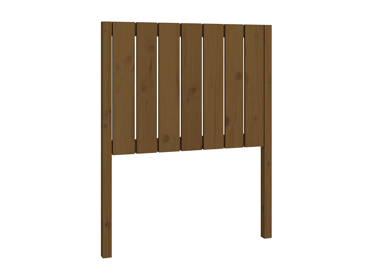 Cabecero de Cama | Cabezal de cama | Mueble de cabecero madera maciza pino marrón miel 80,5x4x100 cm