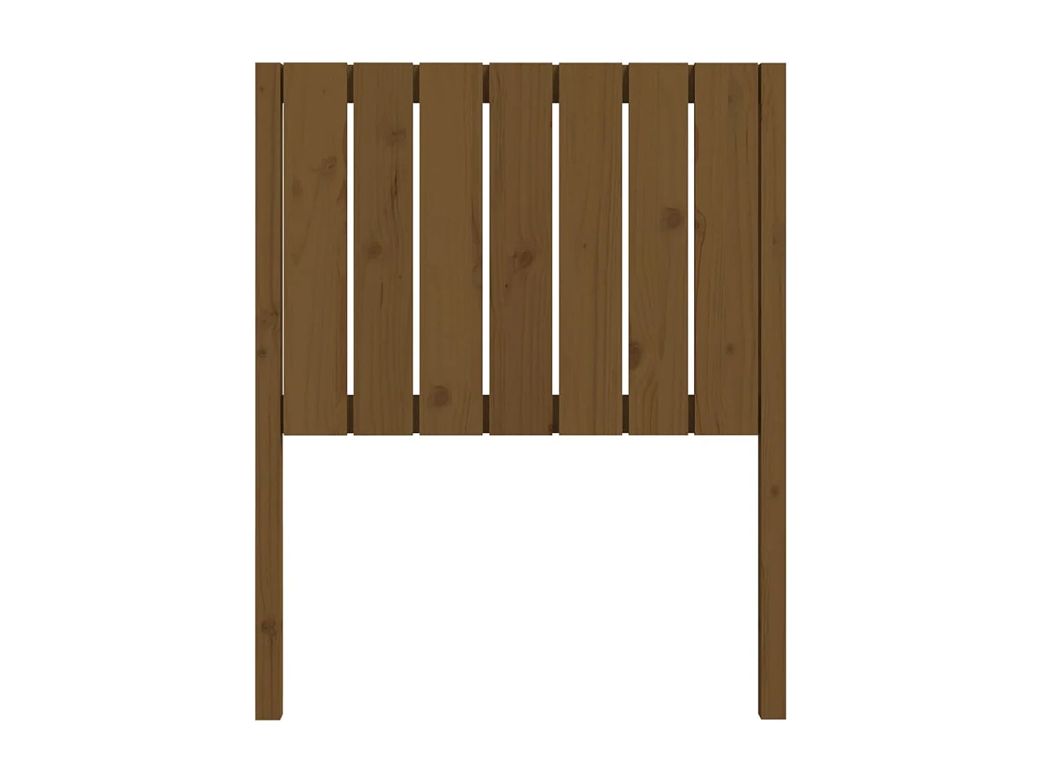 Cabecero de Cama | Cabezal de cama | Mueble de cabecero madera maciza pino marrón miel 80,5x4x100 cm