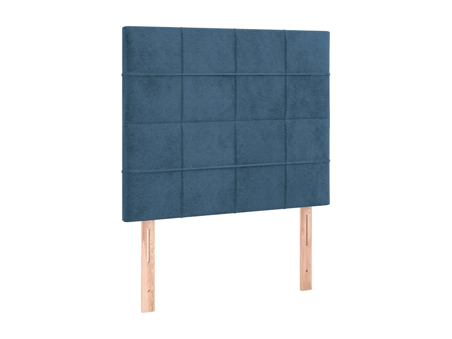 Hoofdbord | Hoofdeinde LED 90x5x118/128 cm fluweel donkerblauw