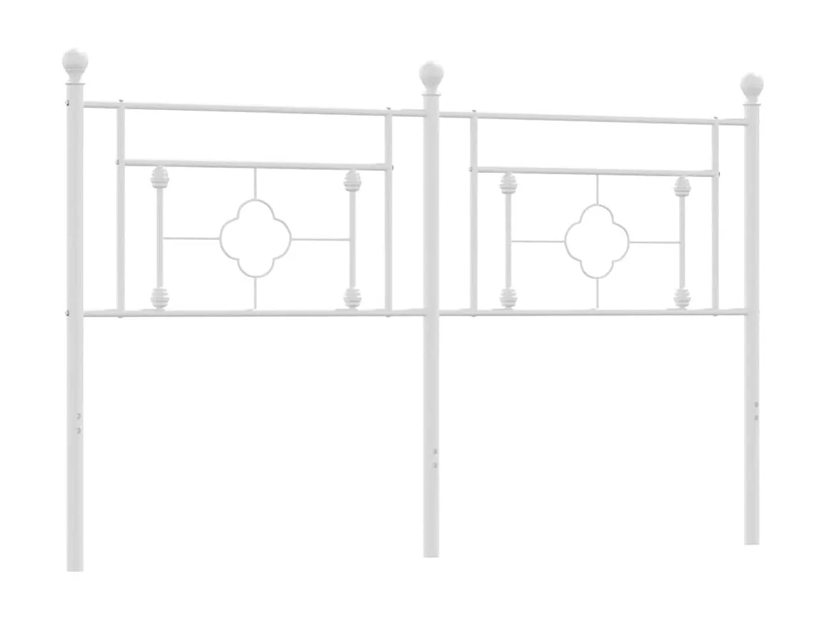 Mueble cabecero | Cabezal de cama | Cabecero de metal blanco 160 cm