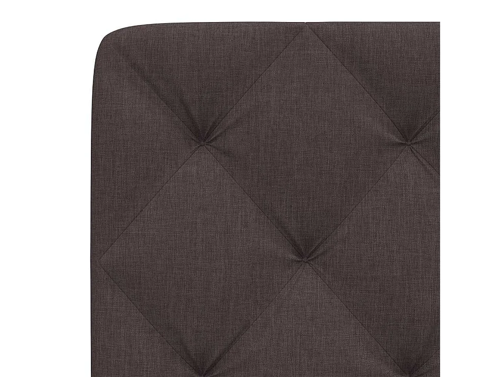 Cabecero de Cama | Cabezal de cama | Mueble de cabecero acolchado tela marrón oscuro 120 cm