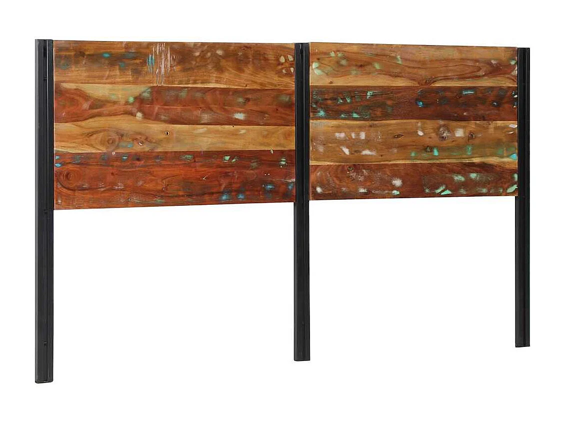 Tête de Lit | Panneau de tête pour lit Moderne 180 cm bois massif récupéré et fer
